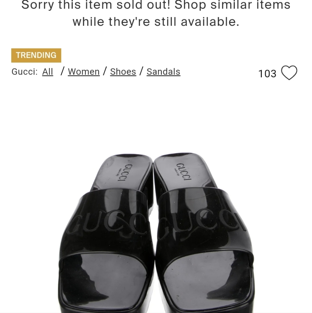 Gucci rubber shoe